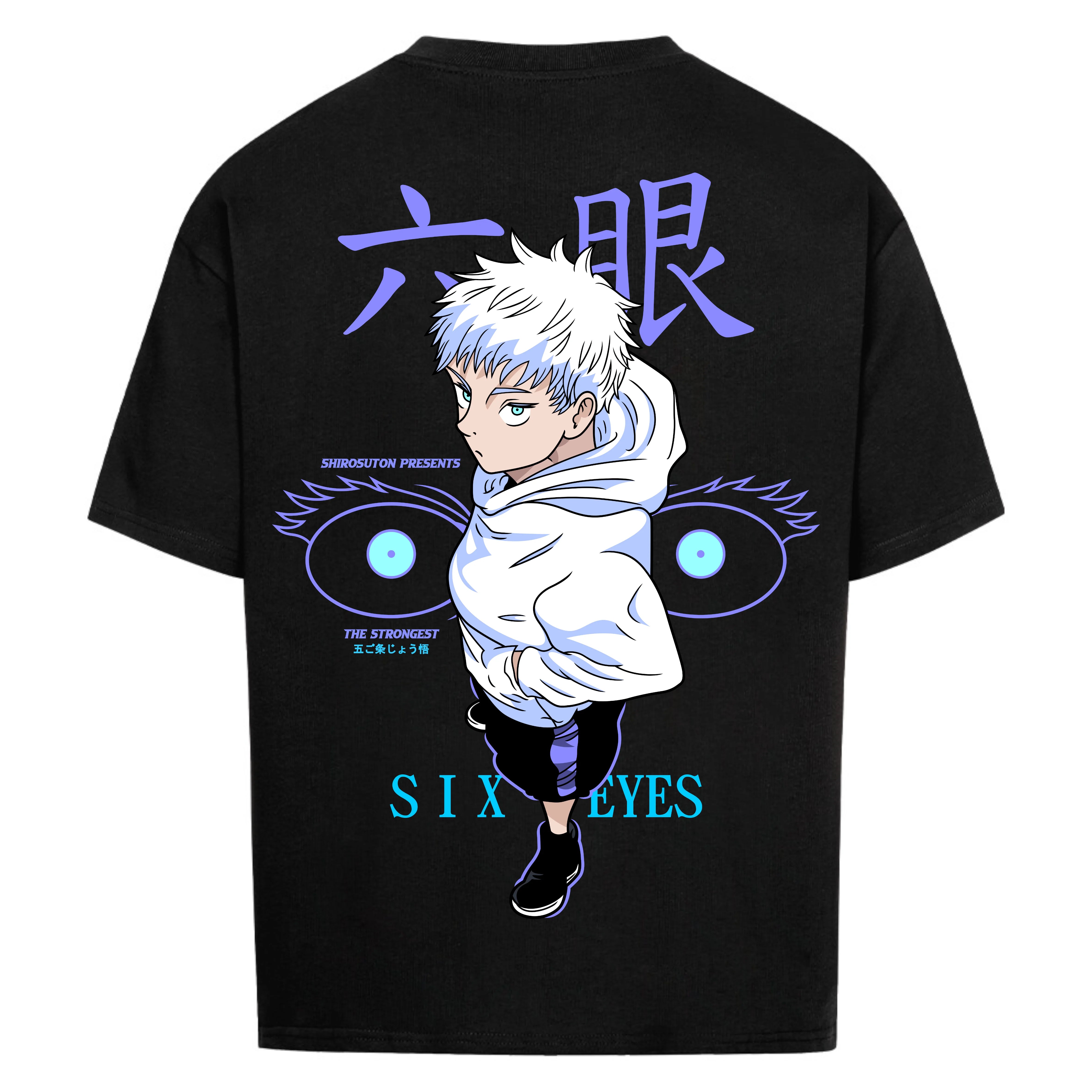 Jujutsu Kaisen Gojo T-Shirt im Oversized-Stil – Hochwertiges Anime Merchandise für Streetwear Fans und Jujutsu Kaisen Liebhaber.