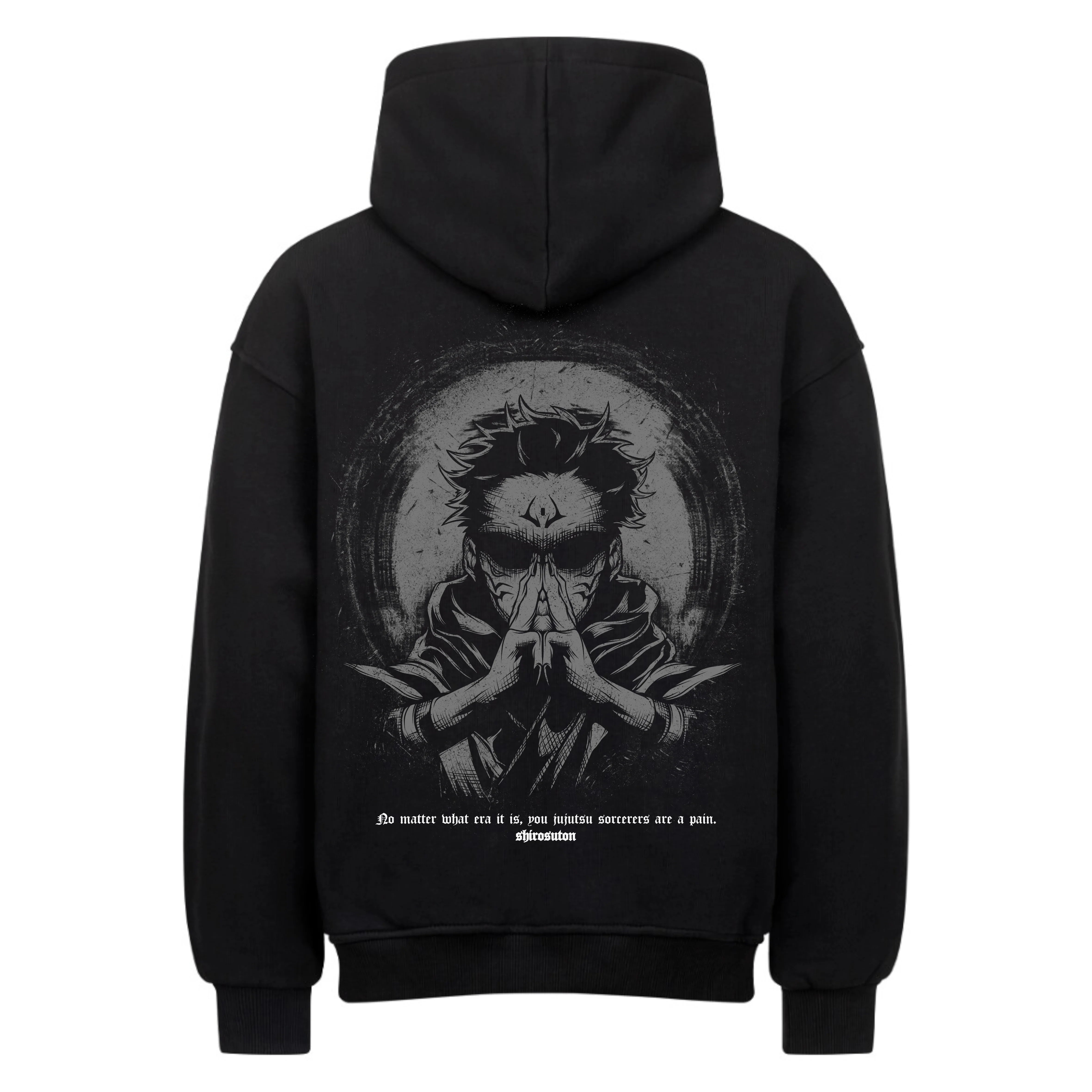 Jujutsu Kaisen Sukuna Hoodie im Oversized-Stil – Hochwertiges Anime Merchandise für Streetwear Fans und Jujutsu Kaisen Liebhaber