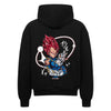 Vegeta Dragon Ball Zip Hoodie im Oversized-Stil – Hochwertiges Anime Merchandise für Streetwear Fans