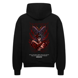 Black Clover Asta Magic Knight Zip Hoodie im Oversized-Stil – Hochwertiges Anime Merchandise für Streetwear Fans und Black Clover Liebhaber