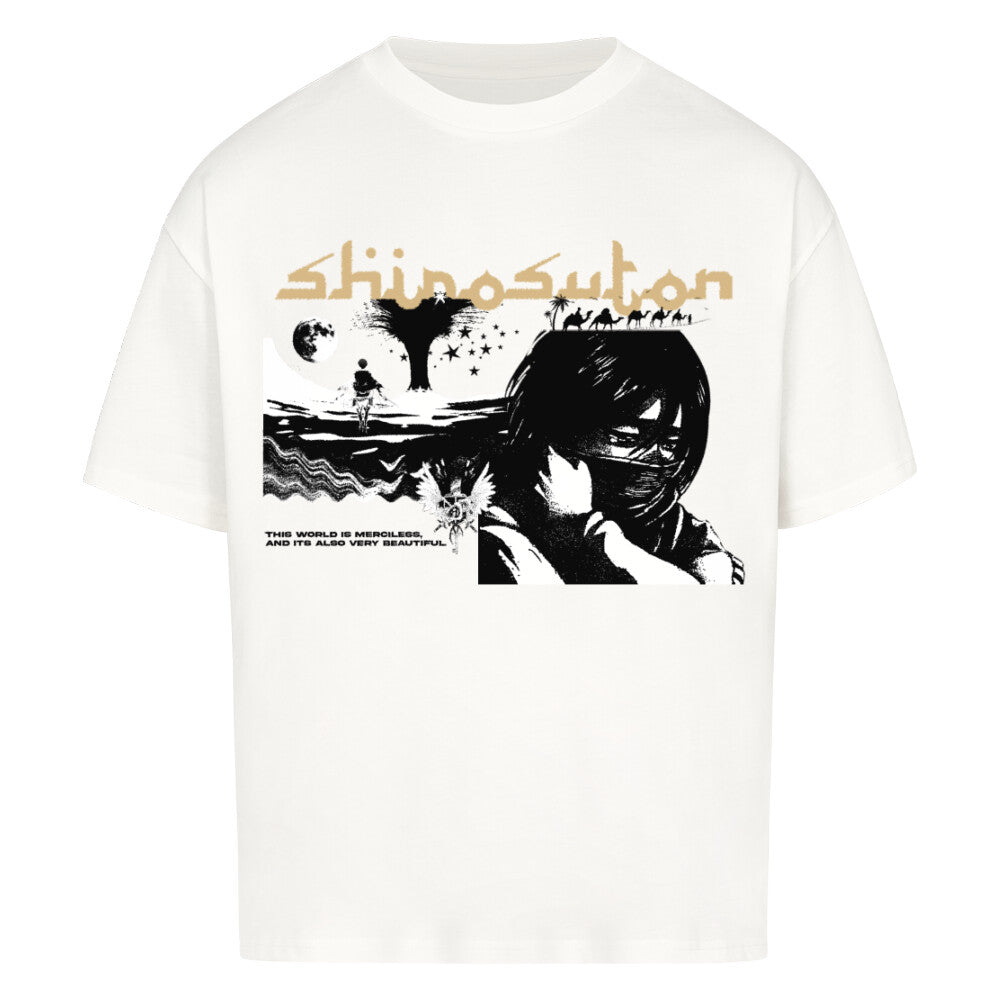 Mikasa Attack on Titan T-Shirt im Oversized-Stil – Hochwertiges Anime Merchandise für Streetwear Fans und AOT Liebhaber.