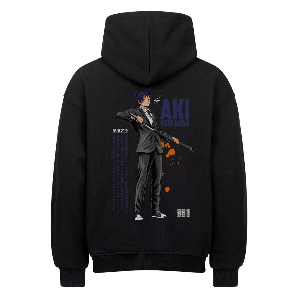 Chainsaw Man Aki Hayakawa Hoodie im Oversized-Stil – Hochwertiges Anime Merchandise für Streetwear Fans und Chainsaw Man Liebhaber