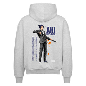 Chainsaw Man Aki Hayakawa Zip Hoodie im Oversized-Stil – Hochwertiges Anime Merchandise für Streetwear Fans und Jujutsu Kaisen Liebhaber