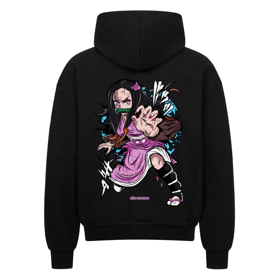 Demon Slayer Nezuko Hoodie im Oversized-Stil – Hochwertiges Anime Merchandise für Streetwear Fans und Demon Slayer Liebhaber