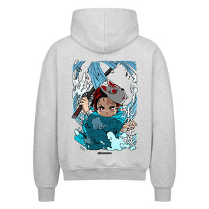 Demon Slayer Tanjiro Zip Hoodie im Oversized-Stil – Hochwertiges Anime Merchandise für Streetwear Fans und Demon Slayer Liebhaber