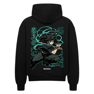 Demon Slayer Muichiro Zip Hoodie im Oversized-Stil – Hochwertiges Anime Merchandise für Streetwear Fans und Demon Slayer Liebhaber