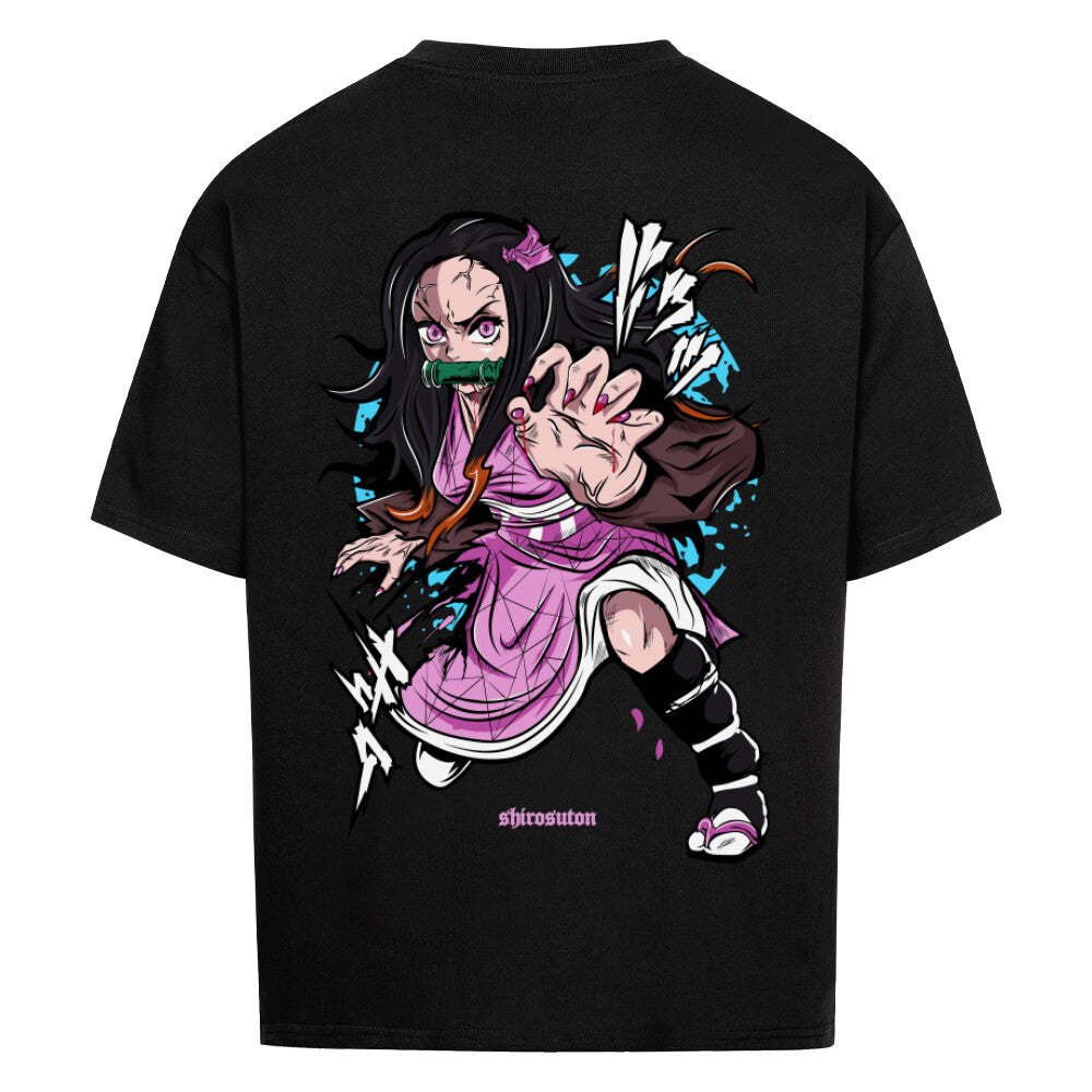 Demon Slayer Nezuko Tshirt im Oversized-Stil – Hochwertiges Anime Merchandise für Streetwear Fans und Demon Slayer Liebhaber.