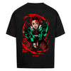 Demon Slayer Tanjiro Tshirt im Oversized-Stil – Hochwertiges Anime Merchandise für Streetwear Fans und Demon Slayer Liebhaber.