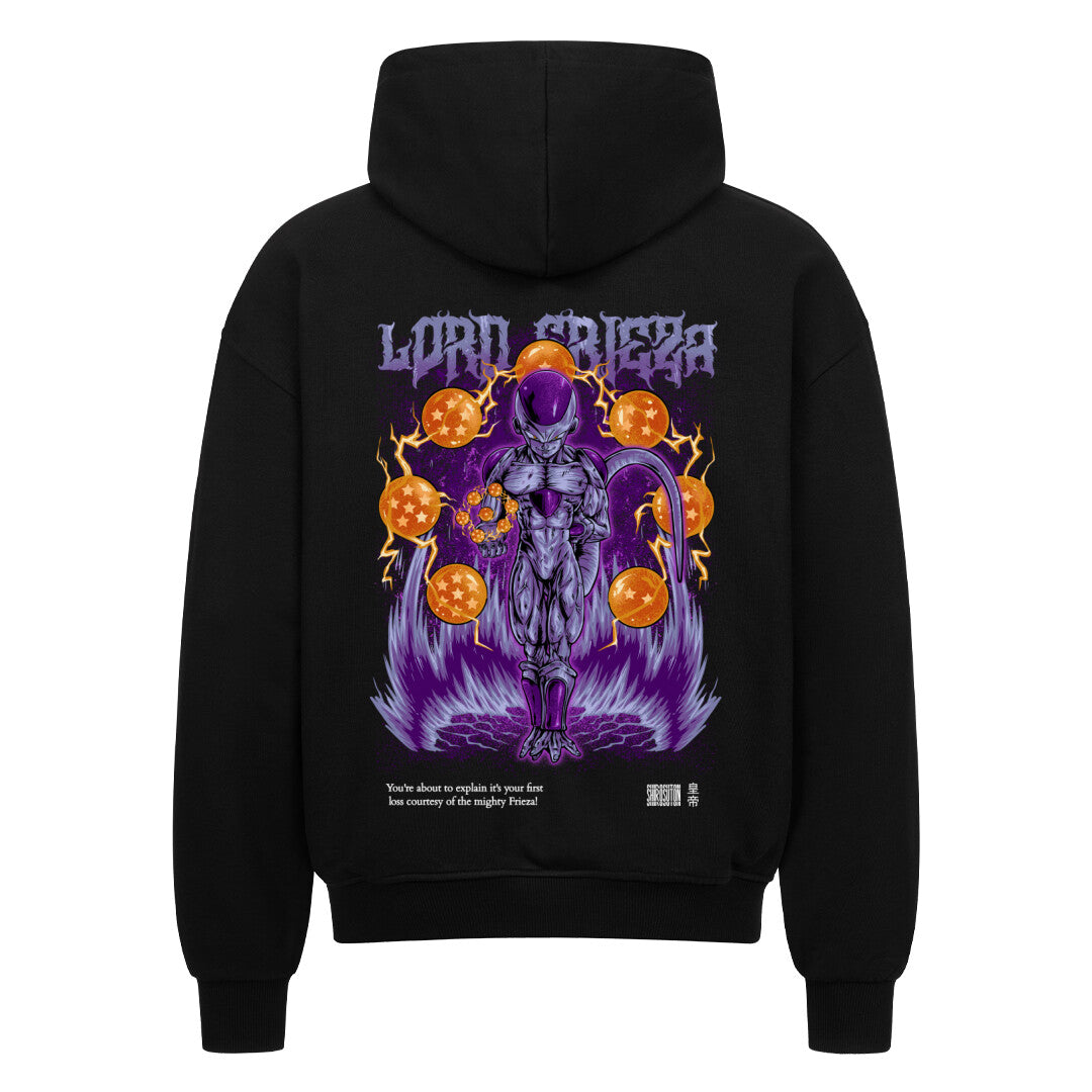 Dragon Ball Frieza Hoodie im Oversized-Stil – Hochwertiges Anime Merchandise für Streetwear Fans und Dragon Ball Liebhaber.