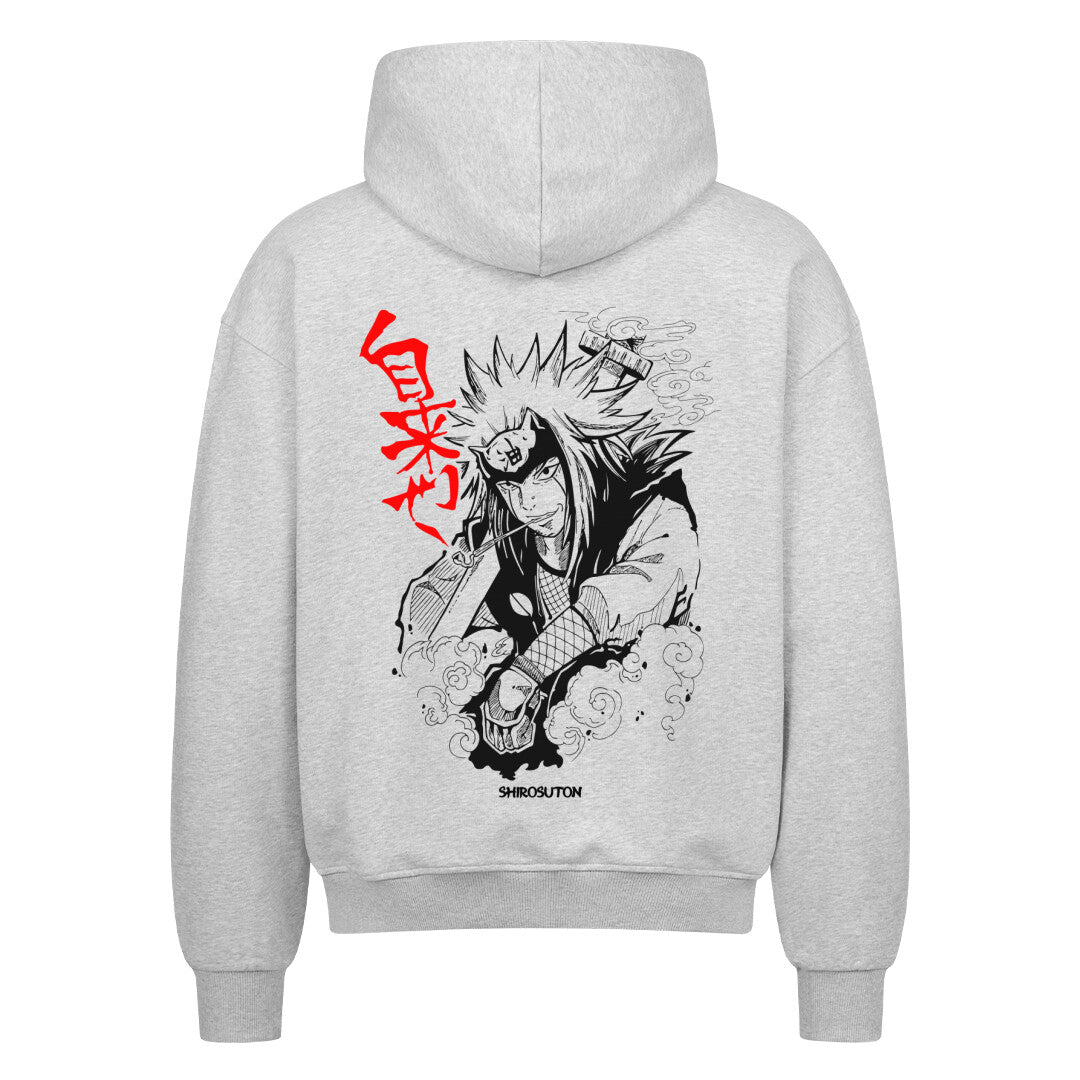 Naruto Jiraiya Hoodie im Oversized-Stil – Hochwertiges Anime Merchandise für Streetwear Fans und Naruto Liebhaber.