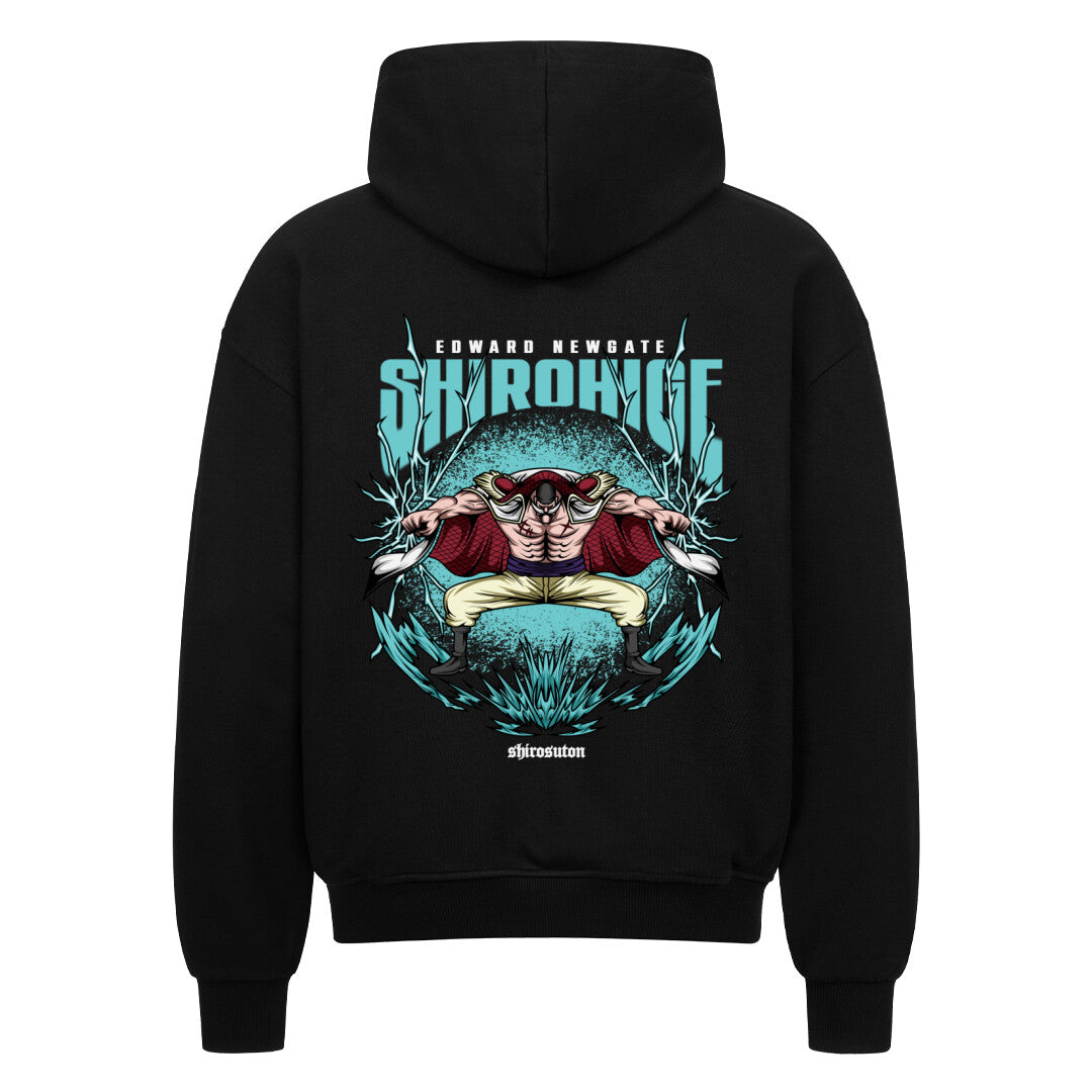 One Piece Whitebeard Zip Hoodie im Oversized-Stil – Hochwertiges Anime Merchandise für Streetwear Fans und One Piece Liebhaber