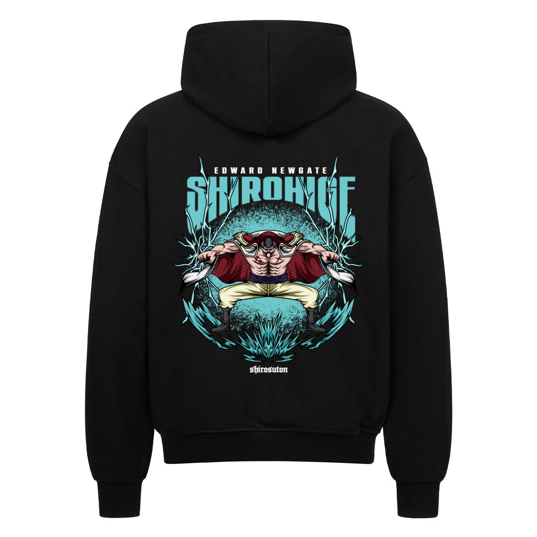 One Piece Whitebeard Zip Hoodie im Oversized-Stil – Hochwertiges Anime Merchandise für Streetwear Fans und One Piece Liebhaber