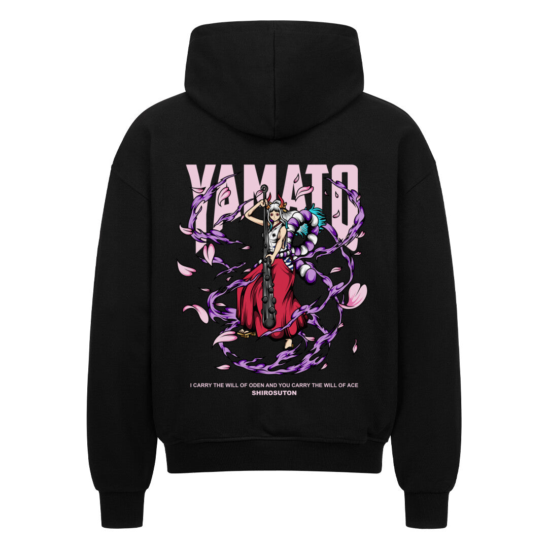 One Piece Yamato Zip Hoodie im Oversized-Stil – Hochwertiges Anime Merchandise für Streetwear Fans und One Piece Liebhaber