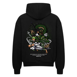 One Piece Zoro Zip Hoodie im Oversized-Stil – Hochwertiges Anime Merchandise für Streetwear Fans und One Piece Liebhaber