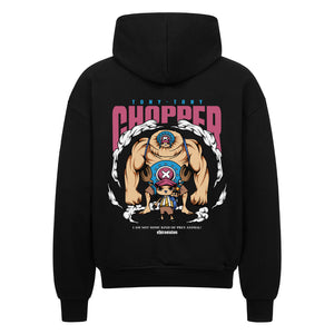 One Piece Chopper Prey Animal Zip Hoodie im Oversized-Stil – Hochwertiges Anime Merchandise für Streetwear Fans und One Piece Liebhaber