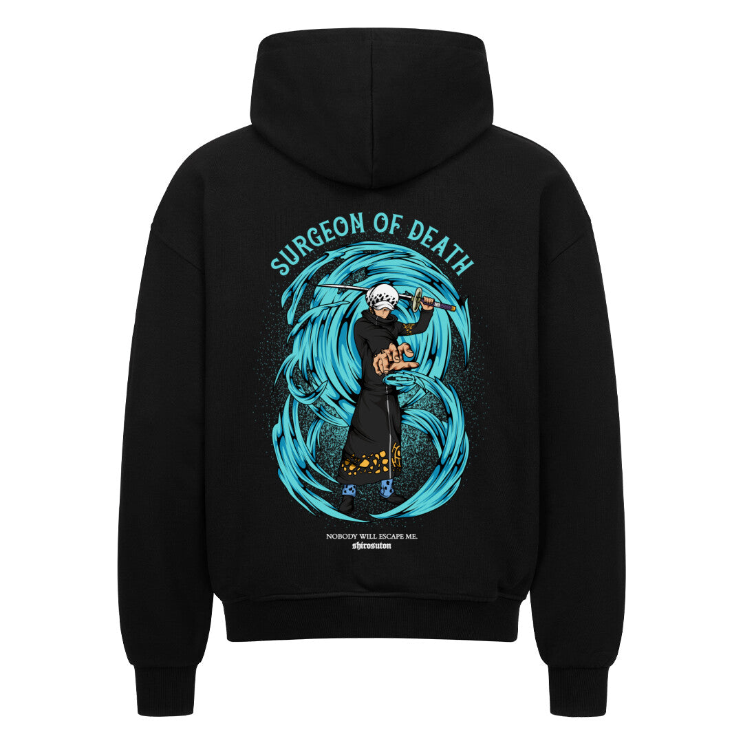 One Piece Law Zip Hoodie im Oversized-Stil – Hochwertiges Anime Merchandise für Streetwear Fans und One Piece Liebhaber