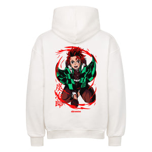 Demon Slayer Tanjiro Hoodie im Oversized-Stil – Hochwertiges Anime Merchandise für Streetwear Fans und Demon Slayer Liebhaber