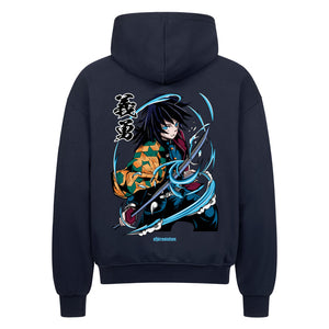 Demon Slayer Tomioka Zip Hoodie im Oversized-Stil – Hochwertiges Anime Merchandise für Streetwear Fans und Demon Slayer Liebhaber