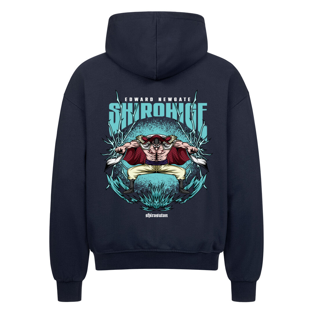 One Piece Whitebeard Zip Hoodie im Oversized-Stil – Hochwertiges Anime Merchandise für Streetwear Fans und One Piece Liebhaber