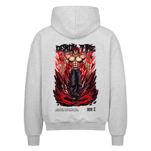 Baki Yujiro Zip Hoodie im Oversized-Stil – Hochwertiges Anime Merchandise für Streetwear Fans und Baki Liebhaber